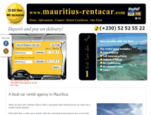 Tablet Screenshot of mauritius-rentacar.com